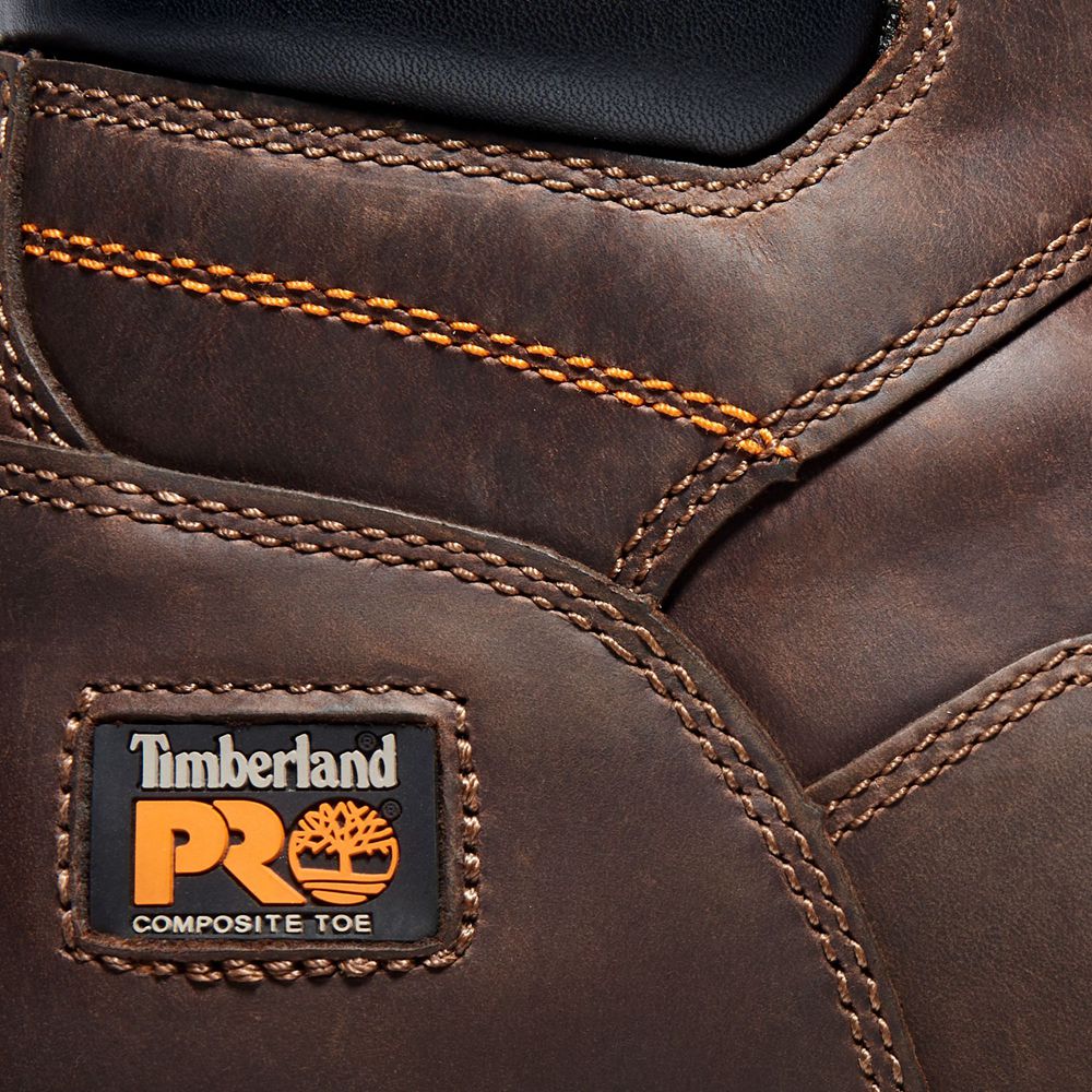 Botas de Trabajo Timberland Hombre Pro® Workstead 6\" Comp Toe Marrones - Chile AXV-850412
